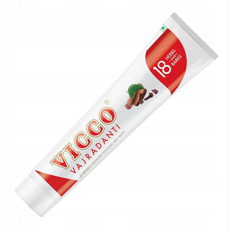 Ziołowa pasta do zębów bez fluoru Vicco Vajradanti 2x 200g + Mydło w płynie