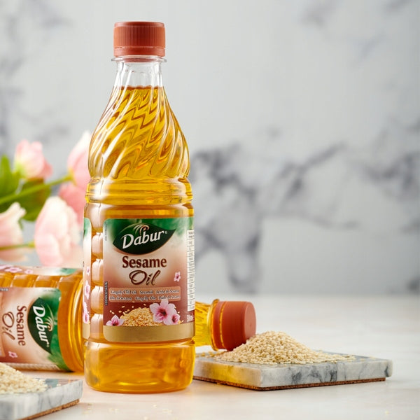Olej sezamowy do włosów suchych Dabur regenerujący skórę głowy 2x500 ml