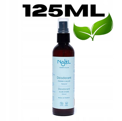 Ałun w sprayu dezodorant naturalny mineralny organiczny Najel 125ml