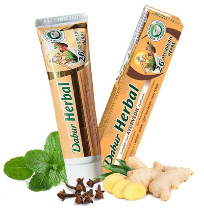 Ajurwedyjska Pasta do zębów 26 ziół bez fluoru ziołowa Dabur Herbal 100ml