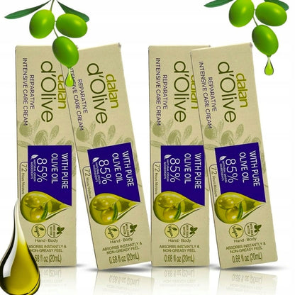 Krem do rąk Dalan d'Olive na suchą skórę z oliwą z oliwek zestaw 4x