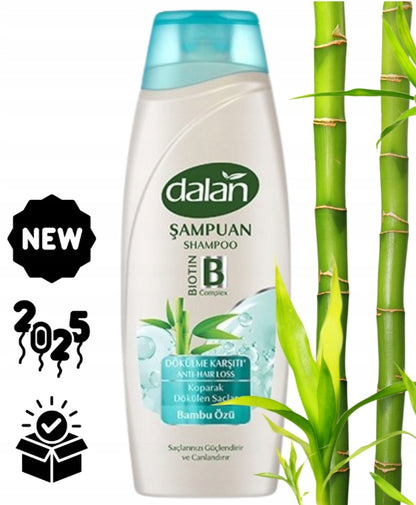 Szampon do wypadających włosów z Bambusa w składzie biotyna Dalan 3x450ml