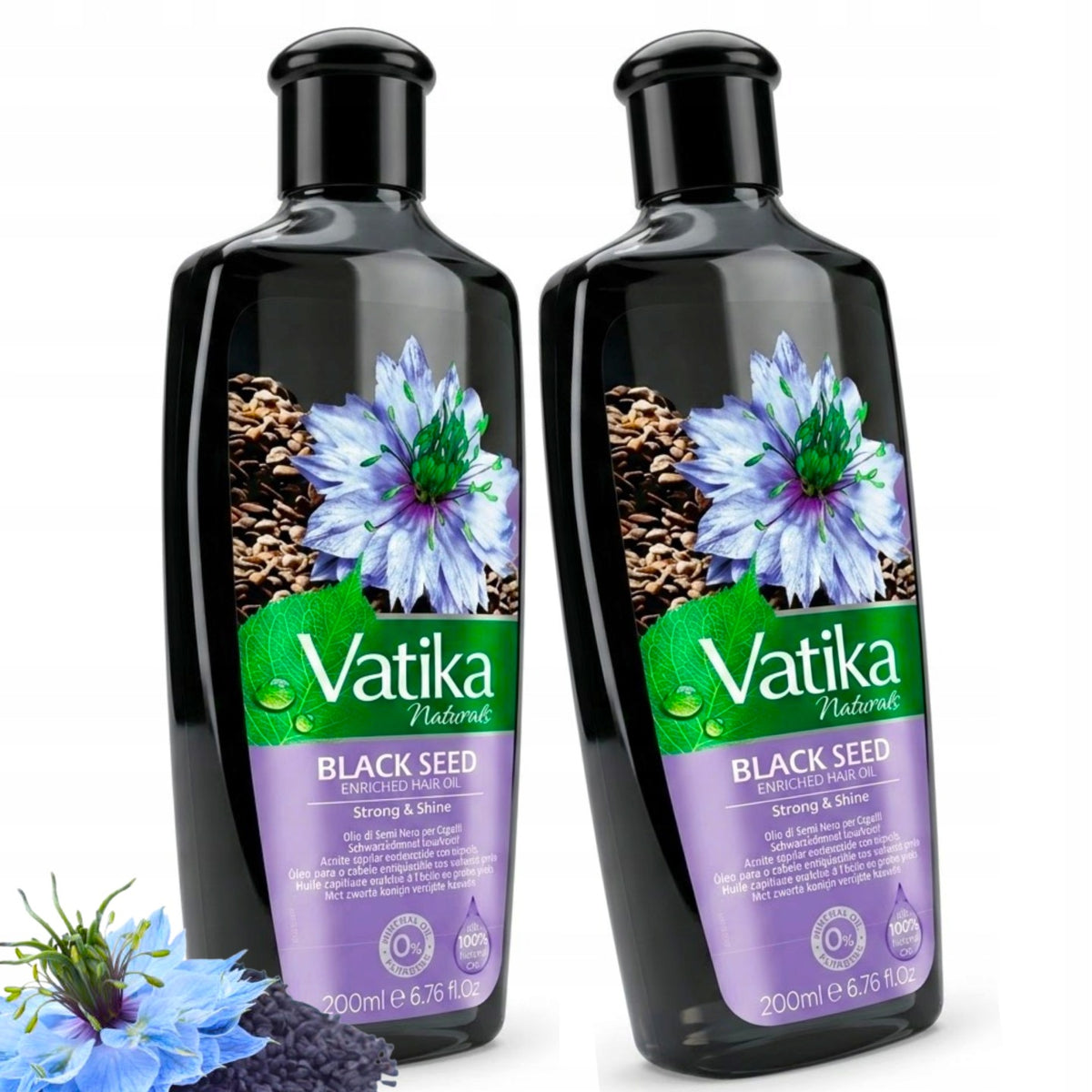 Olej do pielęgnacji włosów z czarnuszki Vatika Black Seed 2x 200 ml