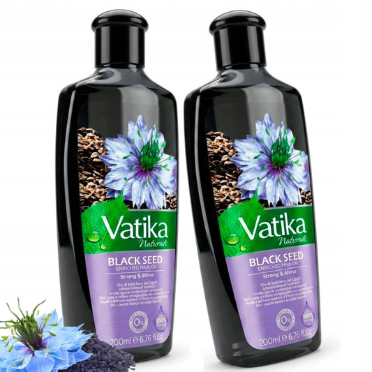 Olej do pielęgnacji włosów z czarnuszki Vatika Black Seed 2x 200 ml