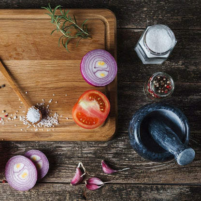 Moździerz kamienny kuchenny naturalny do ucierania ziół orzechów 2x
