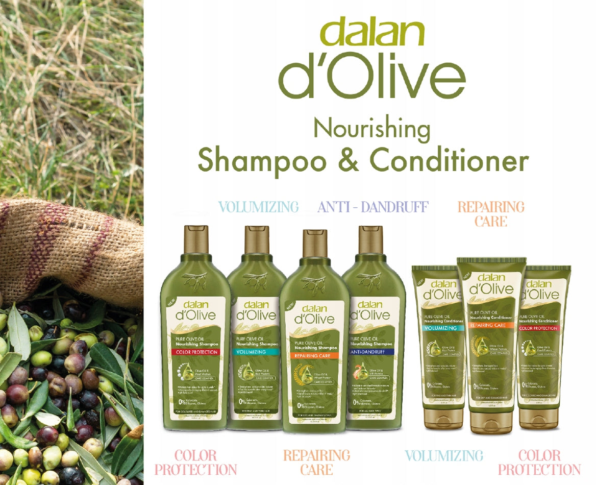 Szampon regenerujący Dalan d'Olive 2x 400 ml z oliwą z oliwek i proteiną