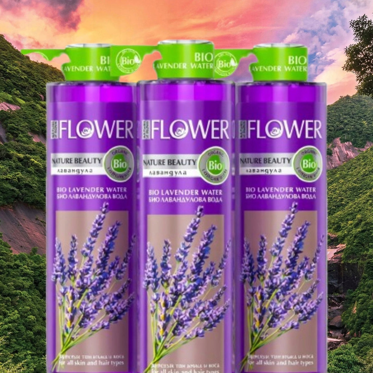 Hydrolat woda lawendowa 3x200 ml tonik naturalny matujący do skóry tłustej