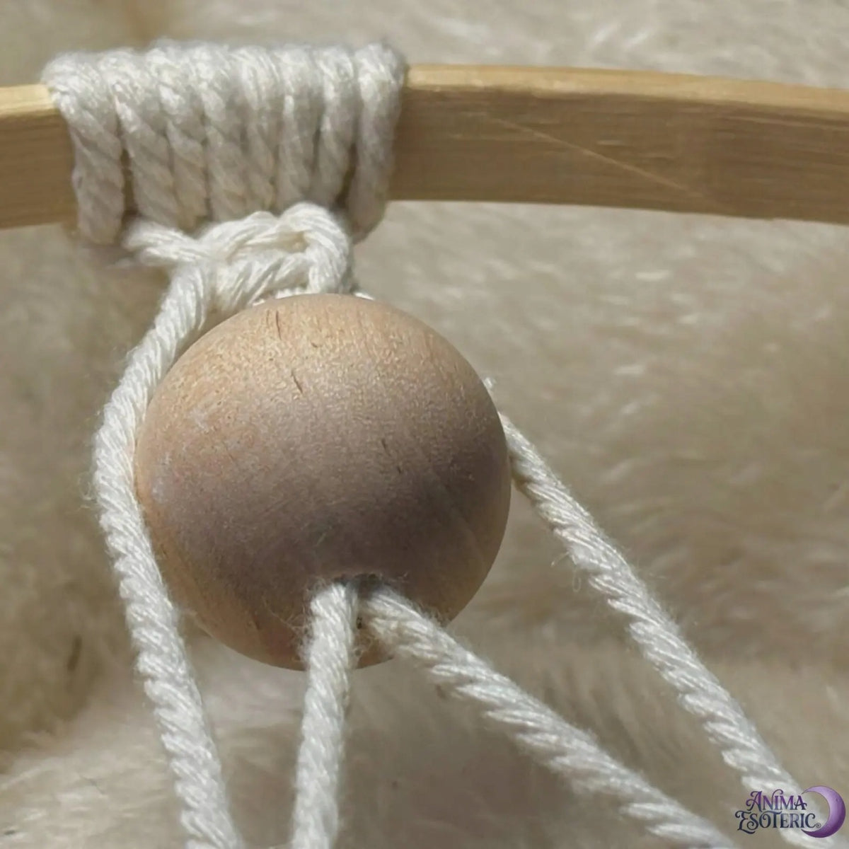 Łapacz snów z makramy hand made rękodzieło dekoracja ścienna w stylu boho