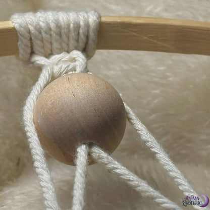 Łapacz snów z makramy hand made rękodzieło dekoracja ścienna w stylu boho