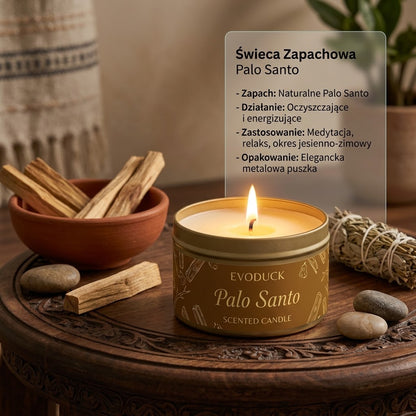 Świeca zapachowa Palo Santo do medytacji naturalny wosk sojowy