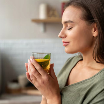 Herbata indie Green Energy guarana imbir mięta BIO 17 torebek zalewana