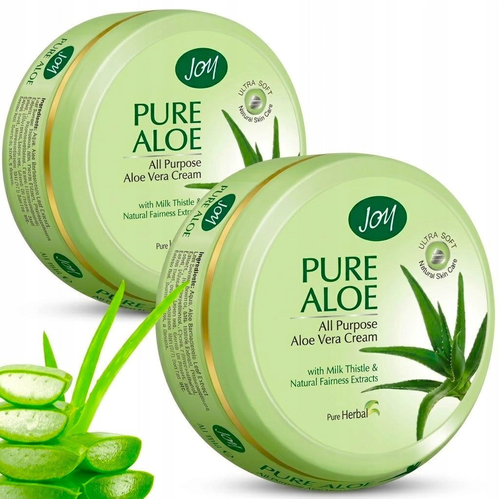 Krem aloesowy z olejem jojoba odmładzający nawilżający Joy 2x200ml