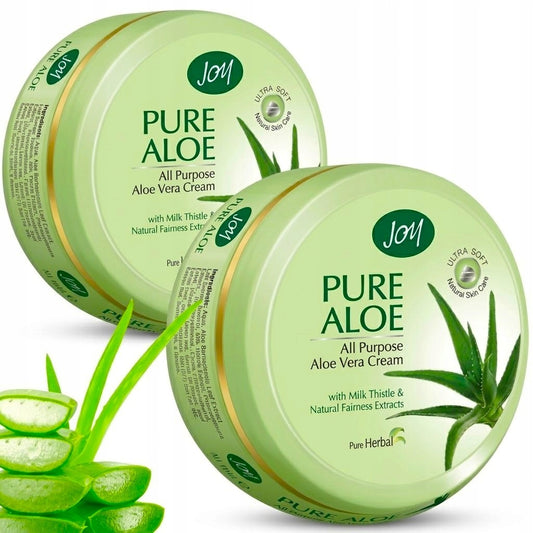 Krem aloesowy z olejem jojoba odmładzający nawilżający Joy 2x200ml