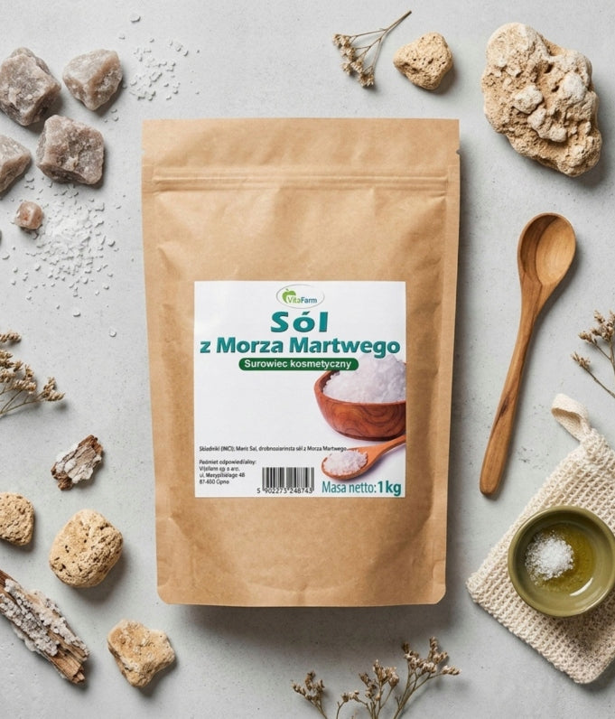 Sól z morza martwego naturalna nieoczyszczona zestaw do kąpieli 3x1kg