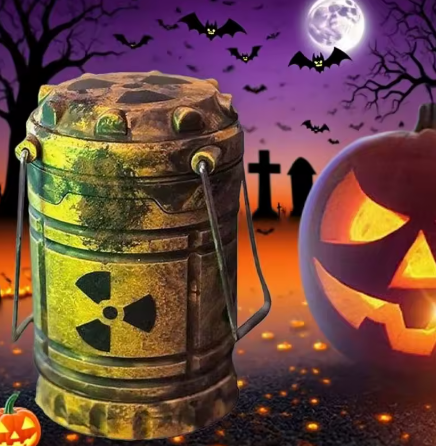 Latarenka halloween reaktor atomowy led latarnia sci-fi prezent