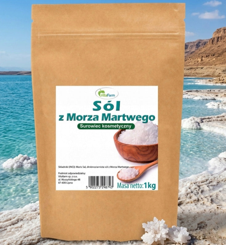 Sól z morza martwego naturalna nieoczyszczona zestaw do kąpieli 3x1kg
