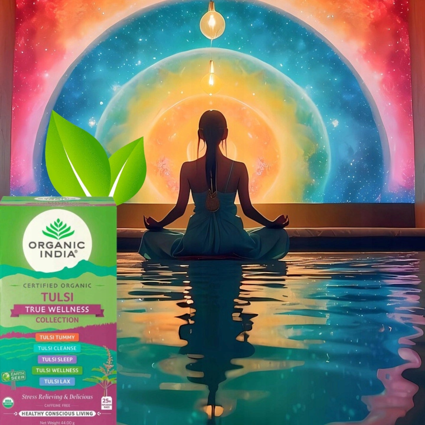 Herbata ziołowa tulsi true wellness collection 50 torebek indie ayurveda