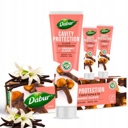 Ajurwedyjska Pasta do zębów goździkowa Dabur na próchnice 3x100ml Clove