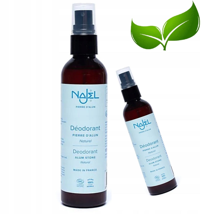 Ałun w sprayu dezodorant naturalny mineralny organiczny Najel 125ml