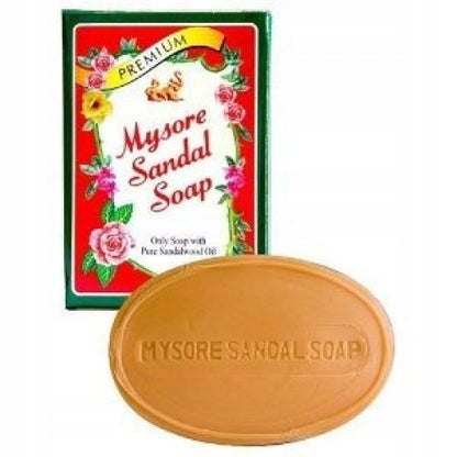 Mydło sandałowe w kostce naturalne z olejku 2x Sandal Soap Mysore 75g