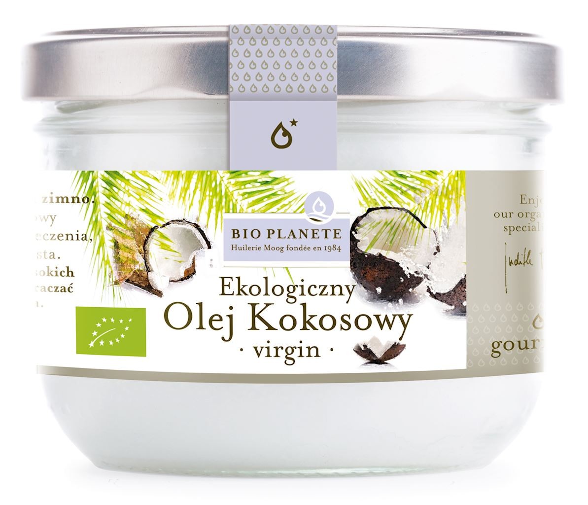 Olej kokosowy nierafinowany Bio Planete virgin eko 2x 400 ml