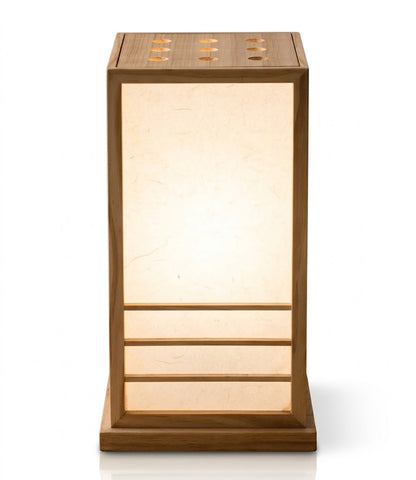 Lampa japońska stojąca ręcznie wykonana dekoracyjna japoński papier shoji