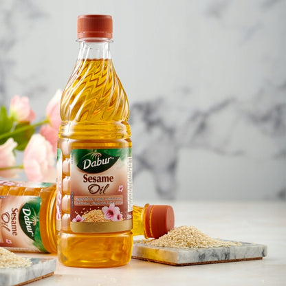 Olej sezamowy do włosów suchych Dabur regenerujący skórę głowy 2x500 ml