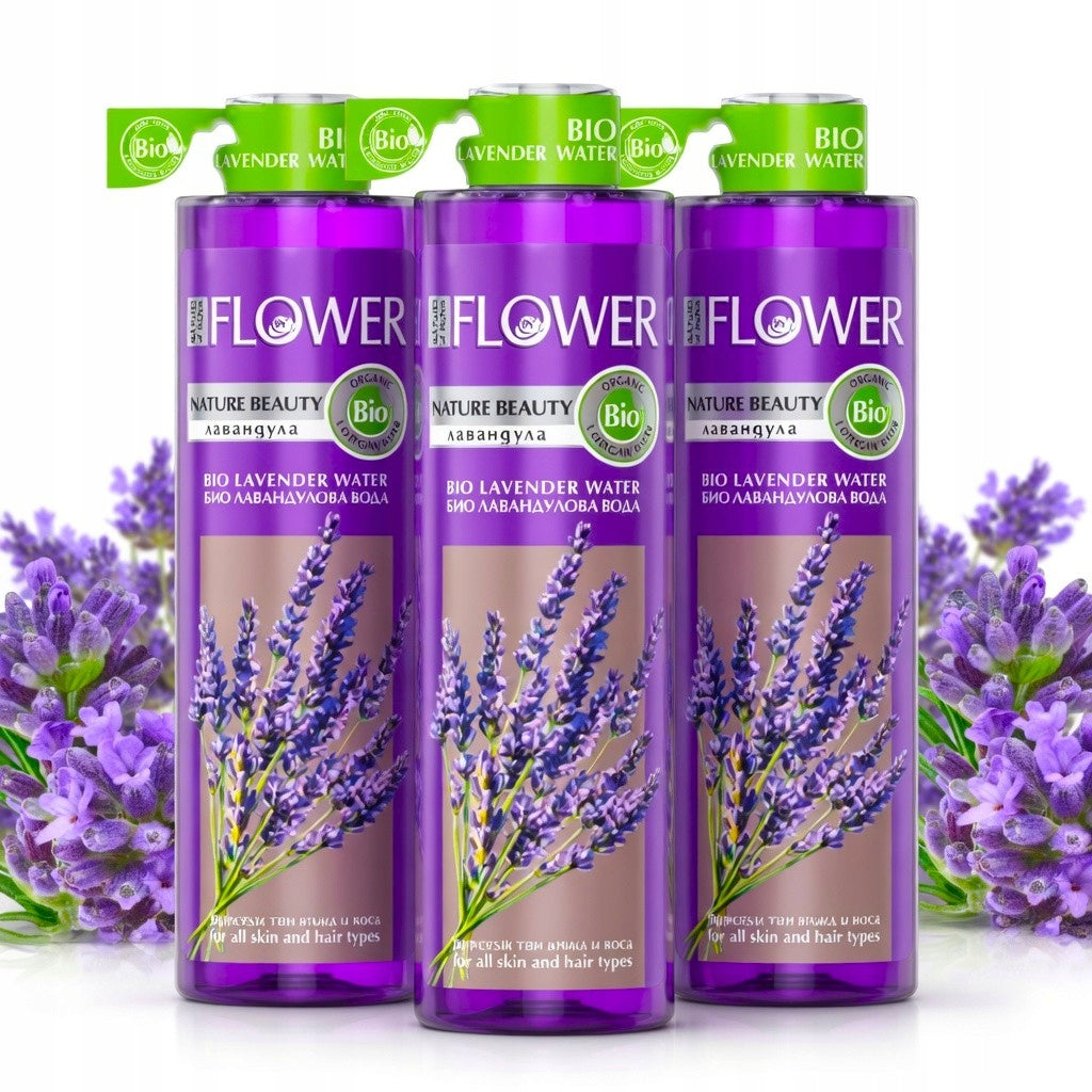 Hydrolat woda lawendowa 3x200 ml tonik naturalny matujący do skóry tłustej