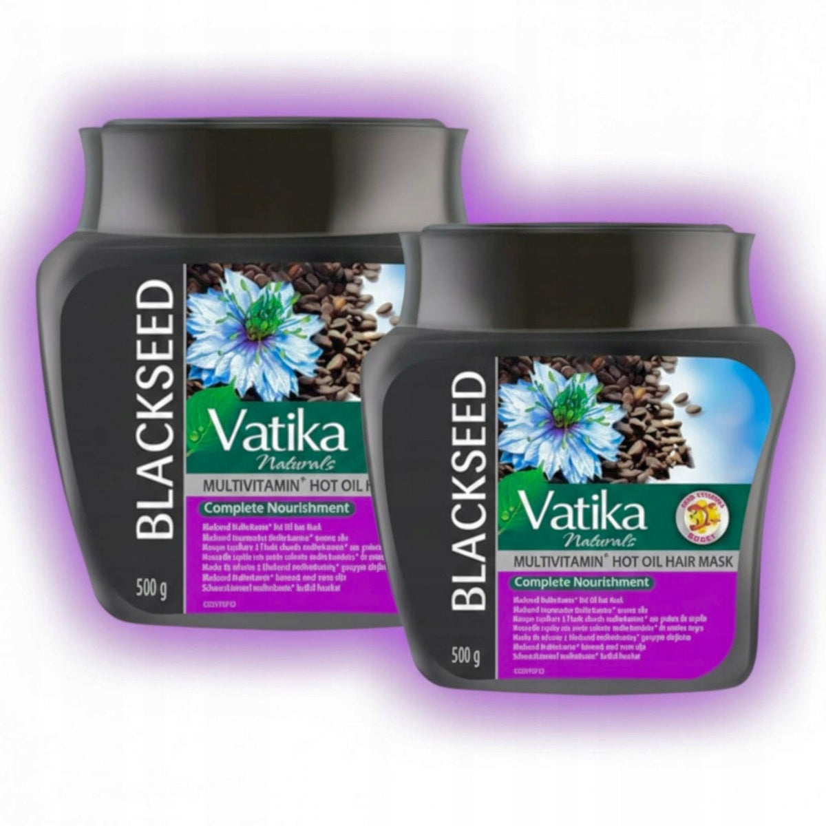 Maska do włosów suchych zniszczonych z czarnuszką vatika Dabur 2x 500g