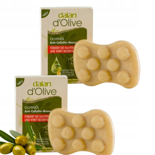 Mydło z oliwą z oliwek do ciała masujące naturalne Dalan d’Olive 2x150 g
