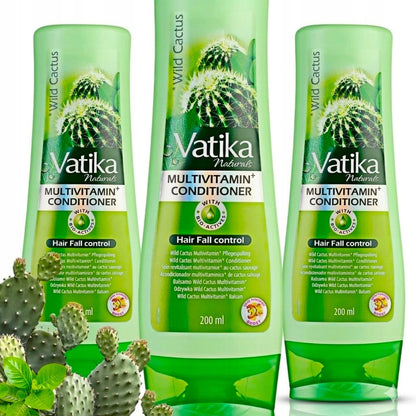 Odżywka do włosów z dzikim kaktusem organiczna Dabur na wypadające włosy 3x