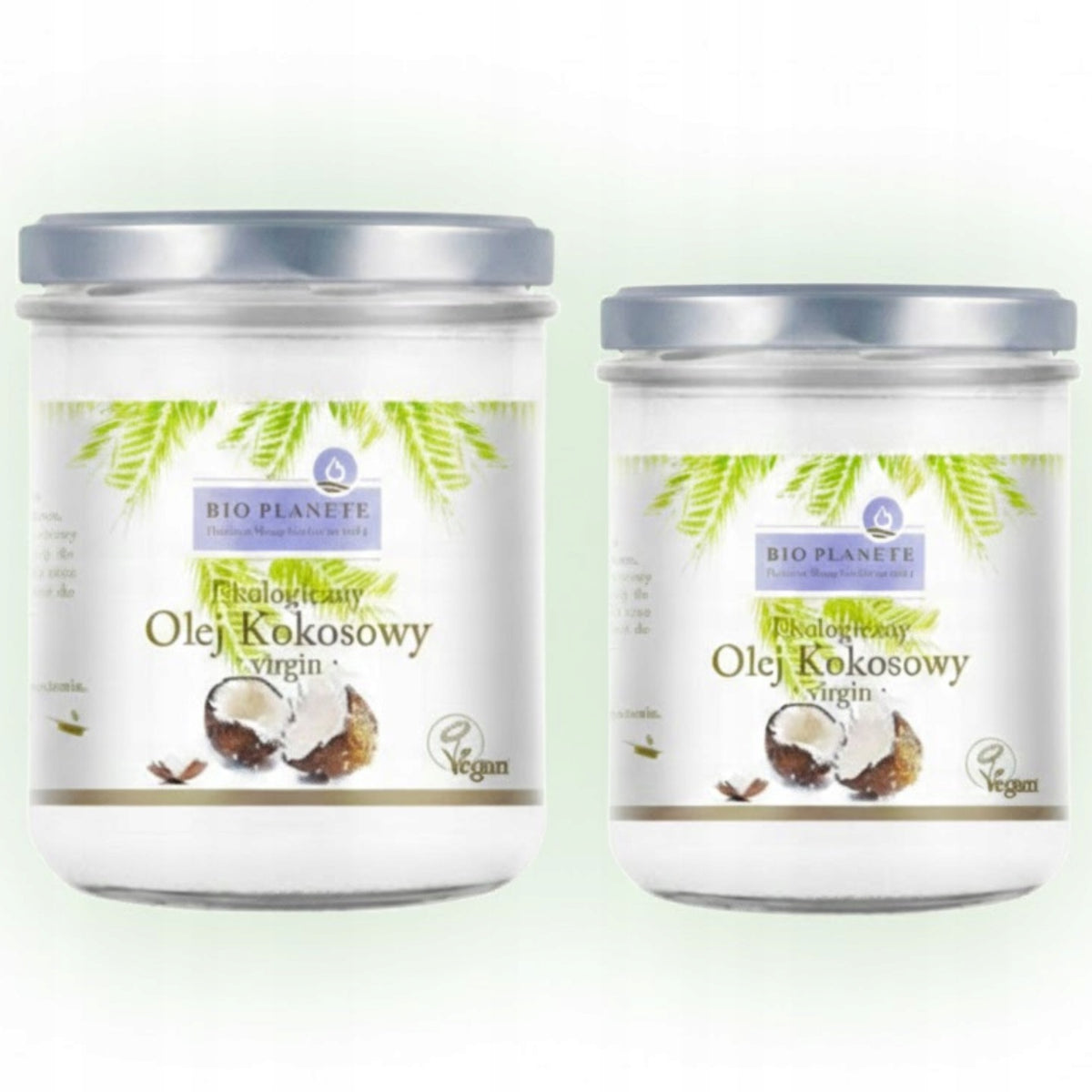 Olej kokosowy nierafinowany Bio Planete virgin eko 2x 400 ml