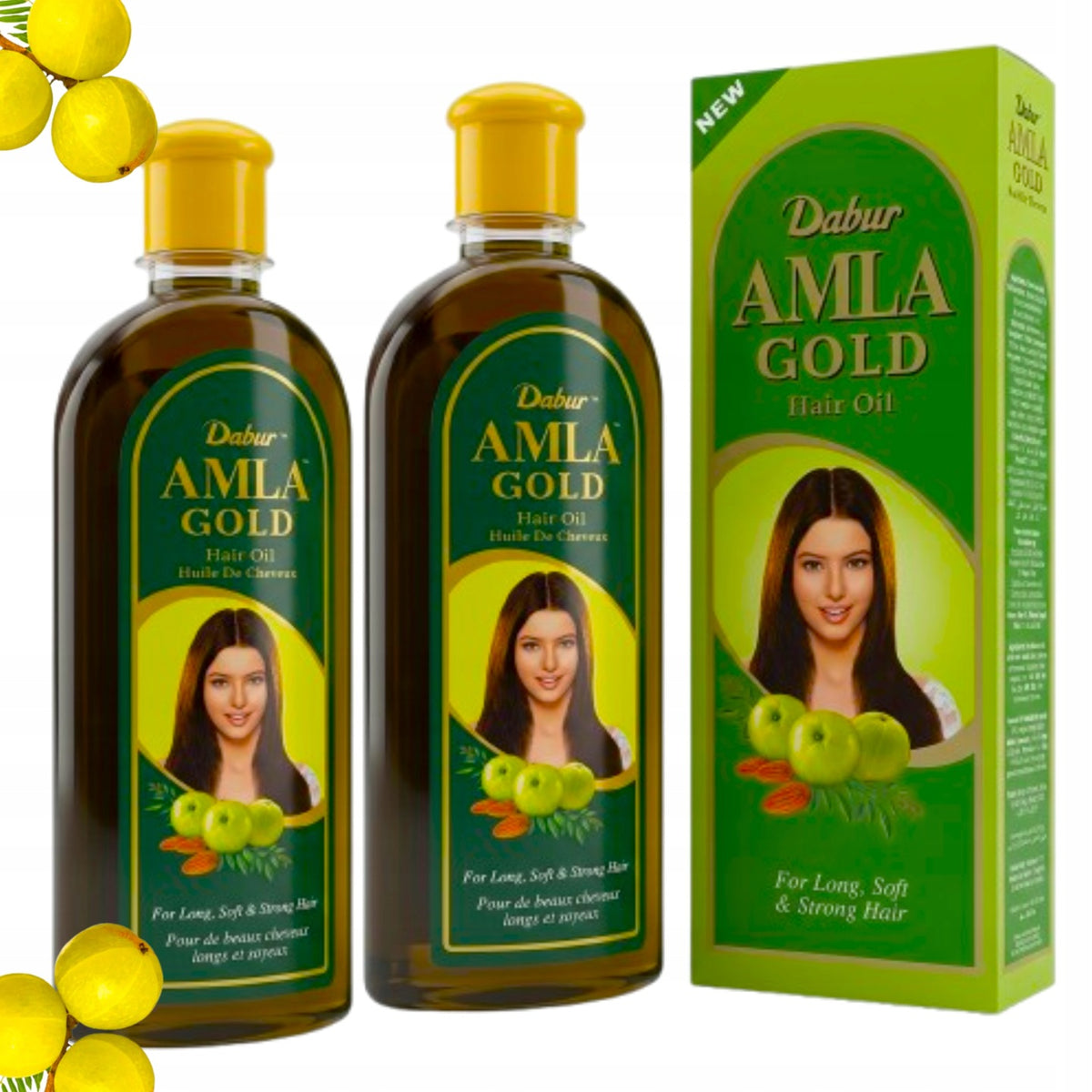 Olejek do włosów Amla Gold do jasnych wlosow Dabur wzmacniający 2x 300ml