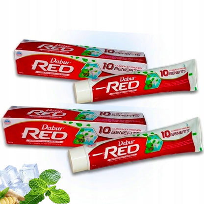 Pasta do zębów bez fluoru Dabur red 2x 200 ml naturalna ziołowa wybielająca