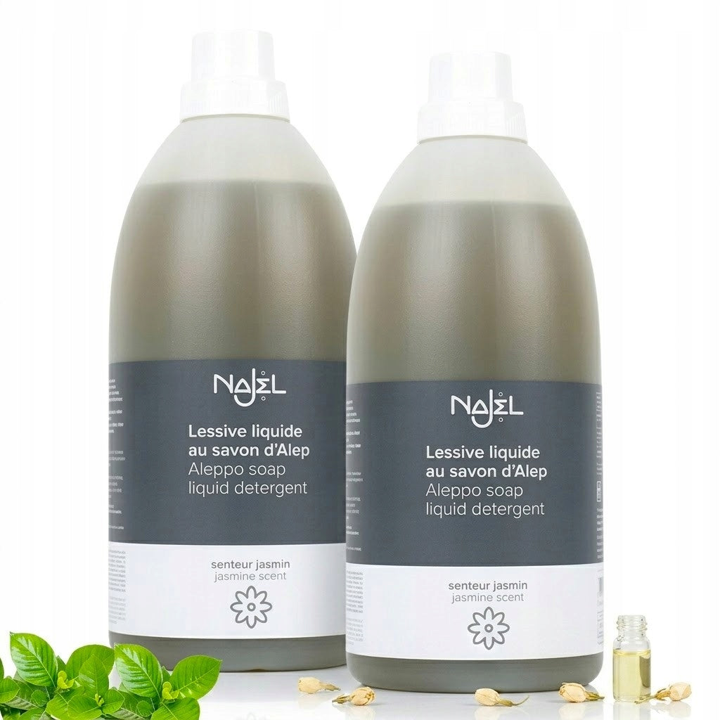 Płyn do prania naturalny aleppo Najel zapach jaśminowy organiczny 2x2l