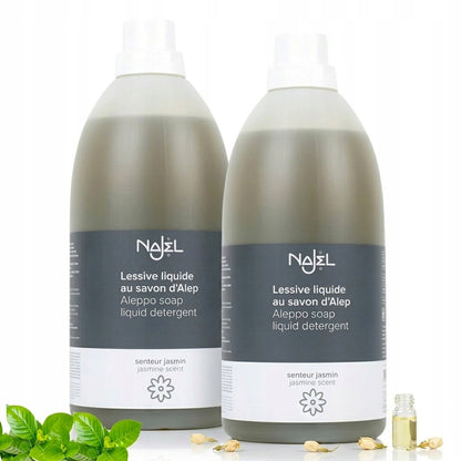 Płyn do prania naturalny aleppo Najel zapach jaśminowy organiczny 2x2l