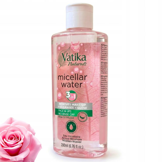 Różany płyn micelarny 3w1 do usuwania makijażu pielęgnacji Vatika 200ml