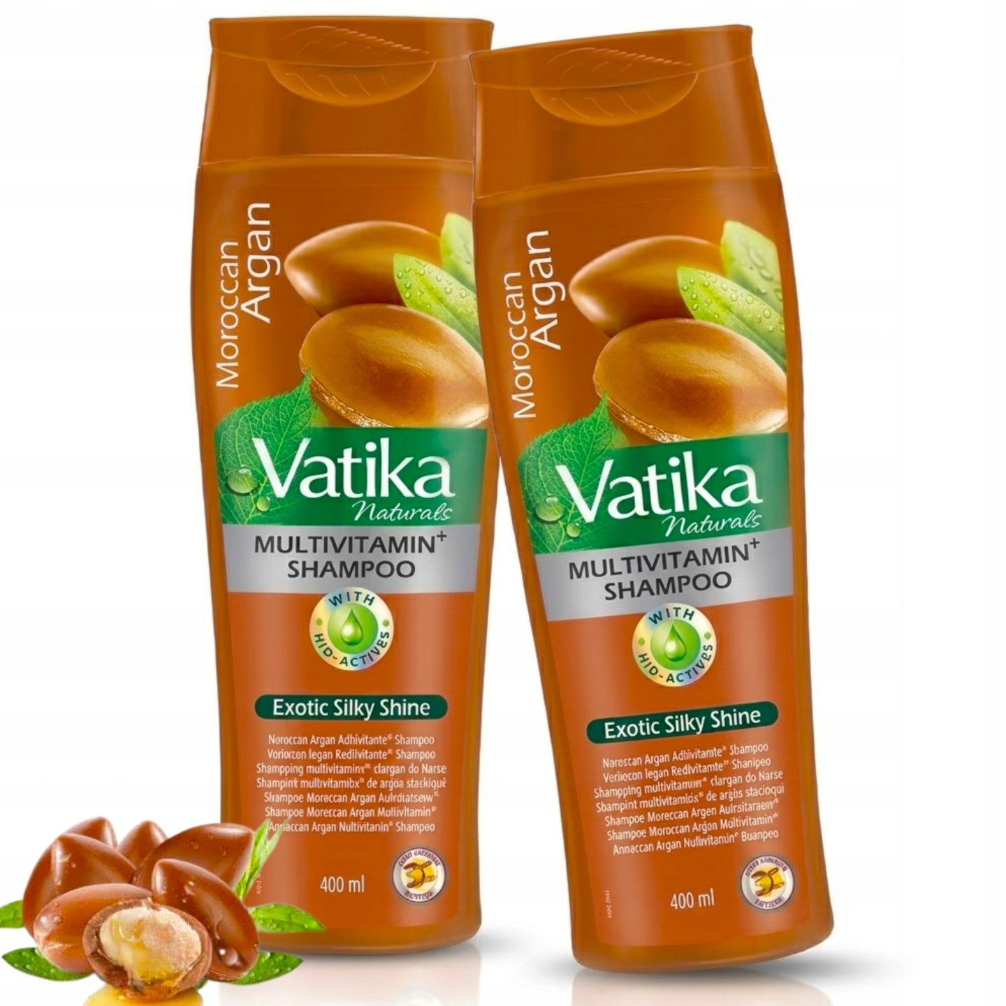 Szampon arganowy 2x400ml na wypadające włosy zniszczone i farbowane Vatika