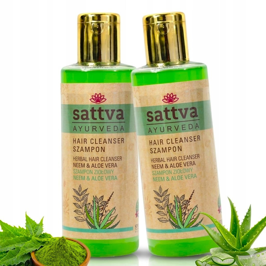 Szampon na porost włosów ajurwedyjski organic gęste włosy Sattva 2x210 ml