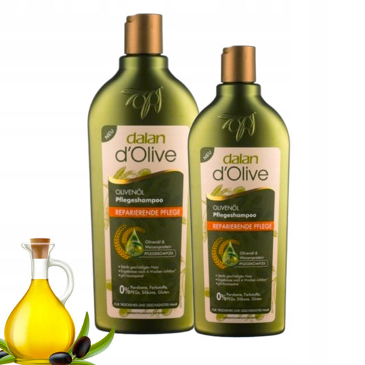 Szampon regenerujący Dalan d'Olive 2x 400 ml z oliwą z oliwek i proteiną
