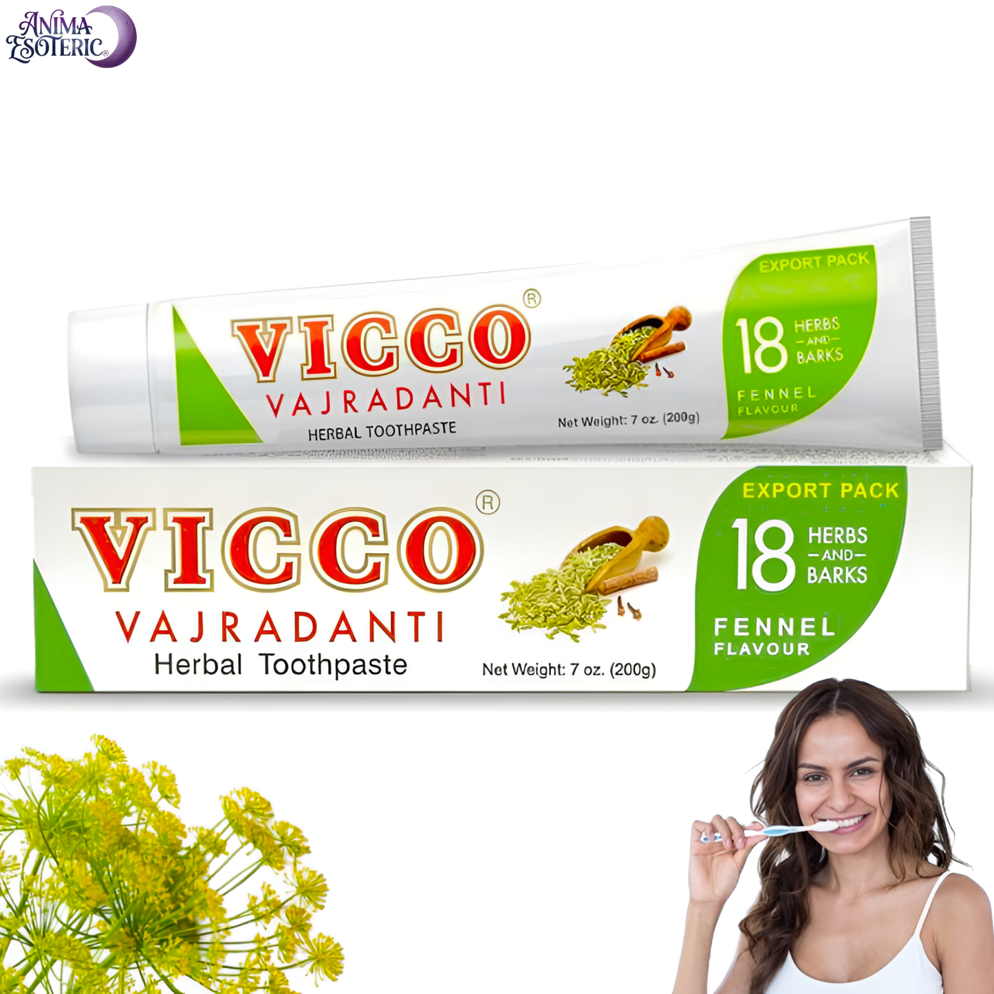 Pasta do zębów Vicco Ajurwedyjska  z koprem włoskim bez fluoru organic