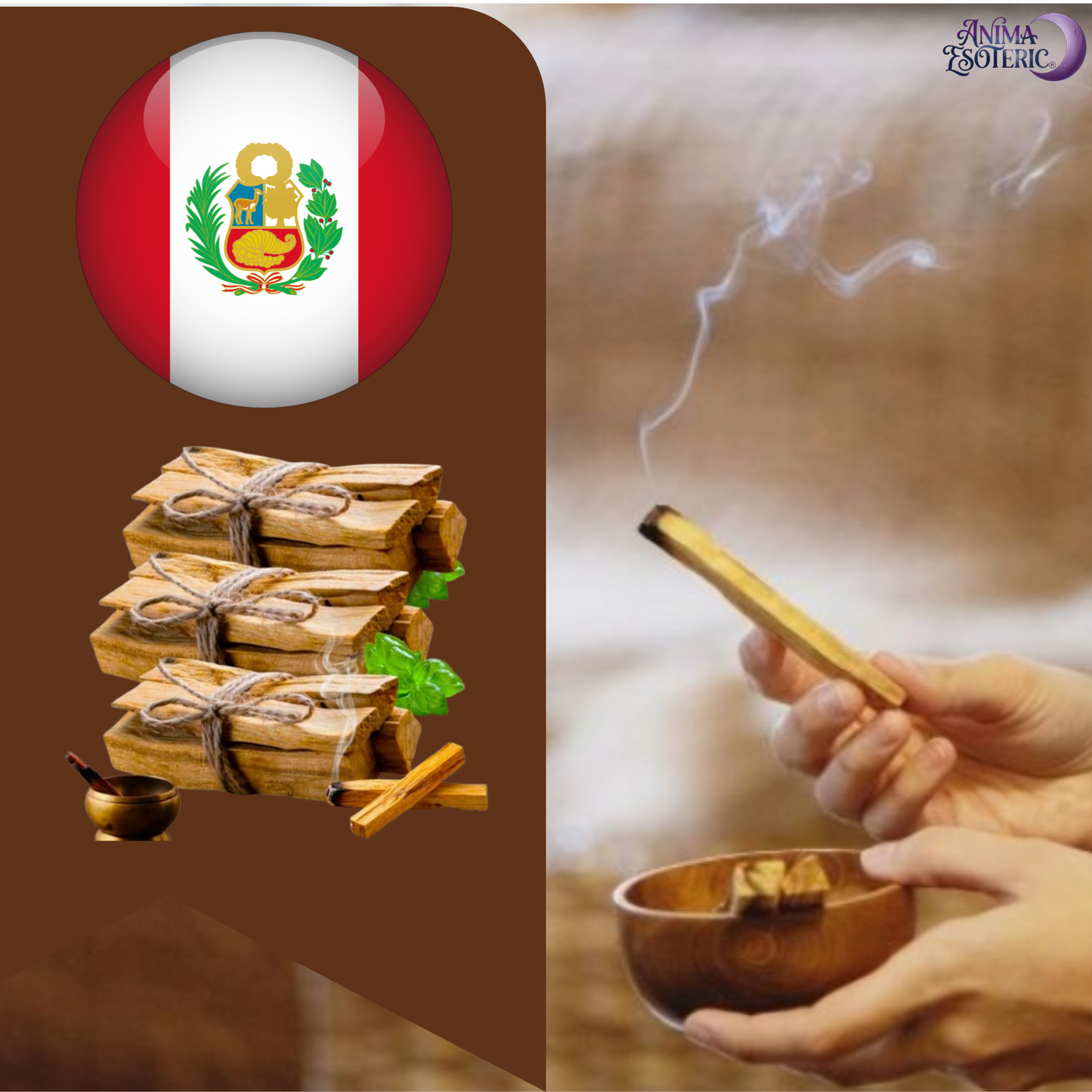 Palo Santo - naturalne kadzidła z Peru zestaw 3x50g certyfikat serfor