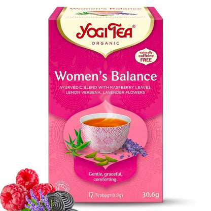 Ziołowa herbata organiczna z liściem maliny kwiatem lawendy Yogi Tea